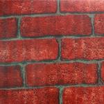 Home Decoration Red Brick Self Adhesive Wallpaper Brick PVC Wallpaper OEM/ODM for sale