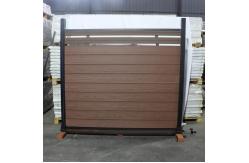 China Faux DIY WPC Construction Fencing Panels Waterproof supplier