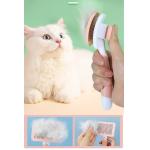 Pink Dog Self Cleaning Pet Grooming Brush Automatic Cat Hair Removal Comb for sale