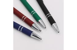 China Classical Touchscreen Metal Press Ballpoint Pen Click Stylus Tip Aluminium Ball Pen supplier