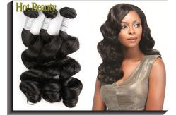 China Double Machine Weft 100% Virgin Human Hair Extensions 10 Inch SGS BV supplier