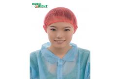 China Disposable Soft Non-Woven Polypropylene Surgical Bouffant Cap With Single Elastic supplier