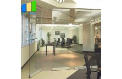 China Collapsible Movable Partition Walls / Clamp Frameless Glass Partition Wall For Conference Center supplier