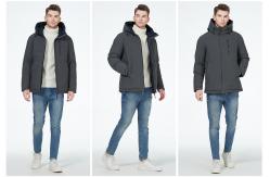 China Dark Light Collided Casual Winter Jacket Business Casual Coat Two Faced supplier