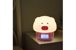 China LCD Display 50000h Kids Alarm Clock 450g Intelligent Pig design supplier