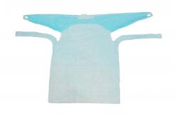 China Harmless Disposable CPE Protective Gown 120*190cm 135*205cm supplier