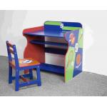 Toddler Wooden Sports Themed Study Desk Chair Set for sale
