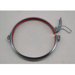 160mm Quick Release Galvanized Pipe Clamp With Red Rubber for sale