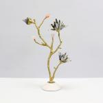Home Decoration Brass Tabletop 480mm Decor Copper Flower for sale