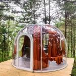 Green Houses Outdoor Bubble Tents Wooden Carton Packaging for sale