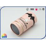 Specialty Pink Paper Cylinder Containers Girl Present Packaging for sale