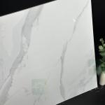White Marble Look High Glossy Porcelain Floor Tiles 60x60cm Anti - Fouling