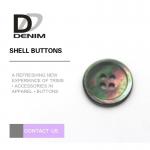 Decorative Flat Pearl Shell Buttons With Elegant Texture And Bright Color for sale