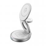 TypeC 3 In One Foldable Charger 15W Rotating Wireless Charger ROHS for sale