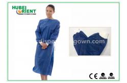 China ISO13485 SMS Single Use Surgical Gown With Knitted Wrist supplier