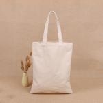 Custom Printed Canvas Shopping Bag Foldable With Long Shoulder Handles