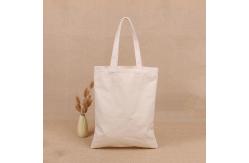 China Custom Printed Canvas Shopping Bag Foldable With Long Shoulder Handles supplier