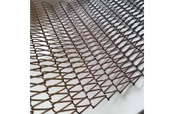 China Coil Technology Metal Mesh Curtains Customized Brass Materials supplier