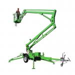 14m High Towable Cherry Picker Articulated Trailer Bucket Lift Folding Arm