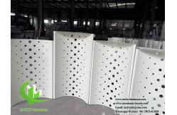 China Matt Black Perforating Metal Cladding Aluminum Sheet For Facades Cladding supplier