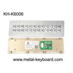 USB Port Industrial Customized weatherproof keypad , 24 Keys rugged keypad Metal for sale