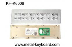 China USB Port Industrial Customized weatherproof keypad , 24 Keys rugged keypad Metal supplier