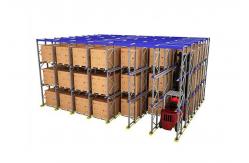 China High Density Storage Solution Q235B Drive Through Pallet Racking supplier