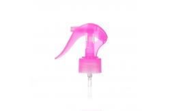 China Purple Transparent 24 / 410 Mini Trigger Sprayer With Plectrum Design supplier