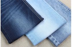 China 8.3 Oz Indigo Blue Jeans Denim Fabric Cotton Poly Spandex Power Stretch supplier