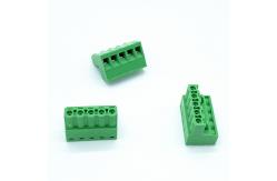 China 10A Female Panel Mounted Plug-In Terminal Block With PA66 Housing supplier
