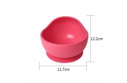 China Customized Strawberry Shape Silicone Sippy Cup Baby Feeding Set supplier