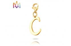 China Lobster Clasp A-Z Alphabet Custom Shaped Keychains supplier