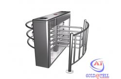 China Single Access Fingerprint Automatic Full Height Turnstile With LED Indicator Light supplier