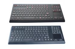 China Industrial Backlighted Silicone Waterproof Keyboard With Touchpad 108 Key Army Keyboard supplier