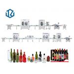 Vial Vodka Wine Alcohol Rinsing Capping Bottle Filling Line for sale
