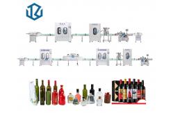 China Vial Vodka Wine Alcohol Rinsing Capping Bottle Filling Line supplier