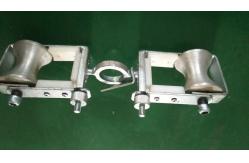 China Aluminum Double Sheave Block For Changing Line / OPGW Cable Replacement Pulleys supplier