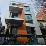Scratch - Resistant Brushed Aluminum  Composite Panel Cladding 3mm Thickness for sale