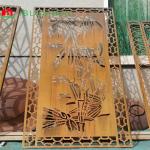 Laser Cut Decorative Corten Steel Garden Panels Multifunctional Weathering Resistant for sale