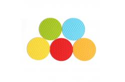 China Reusable Non Slip Round Silicone Heatproof Placemats supplier