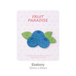 Flatiron Up Border 3D Clothing Embroidery Patch No-Fade Color Handmade Blueberry Fabric Decals for Clothes Bags for sale