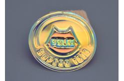 China Transparent Rainbow Apparel Patch Custom Embossed 3D Logo PVC Film Material supplier