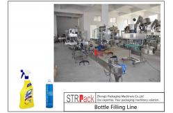 China Electric Liquid Bottle Filling Line Large Filling Volume For Foaming Detergent Cleaner supplier