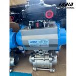 Pneumatic Air Control Valve Butt-Weld Air Ball Valve Control Valve Versatile Applications for sale