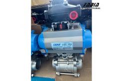 China Pneumatic Air Control Valve Butt-Weld Air Ball Valve Control Valve Versatile Applications supplier