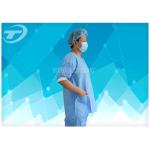 Disposable SMS non woven scrub suit / patient gown / surgical gown for sale