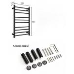 Graphene Electric Hot Towel Rack , Heated Towel Rack Wall Mounted with Timer
