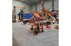 China Electric Ride On Animated Rideable Dinosaur Animatronic Ankylosaurus Scooter Model supplier
