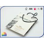 Custom Paper Shopping Bags With Nylon Handle Matte Lamination