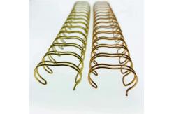 China 5/8'' Glossy Nylon Coated Double Wire Spiral Binding Coil supplier
